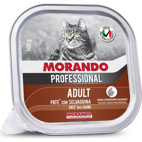 CIBO GATTO MORANDO VSC 100 G SELVAGGINA- 32,0 pz