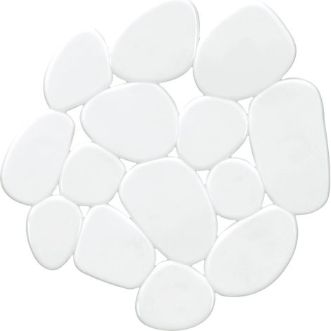 Kleine Wolke Badewanne antirutschmatte Mini Sassolino weiß 6-teilig