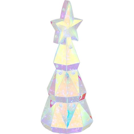 Tischleuchte Beistelllampe Leselampe Acryl klar LED Farbwechsel H 23.5 cm