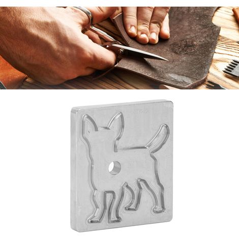 Ensemble de matrices de découpe en cuir en forme de chien, matrice de découpe en cuir à poinçonner à la main (1/5)