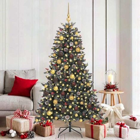 Künstlicher Weihnachtsbaum Grün 180 cm PVC, Plastik und Stahl (1/5)