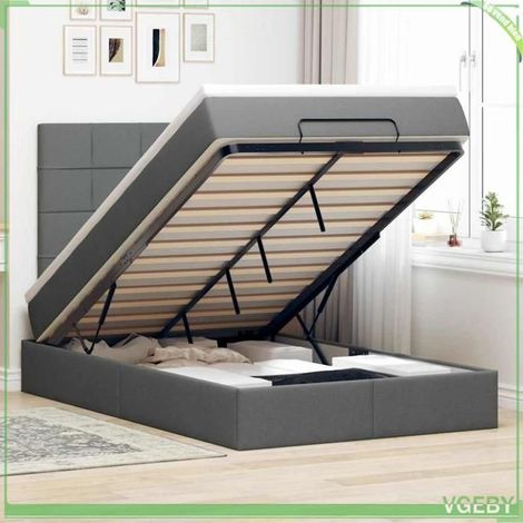 Cadre de lit ottoman - 3313990 - 120x190 cm - Rangement hydraulique - Matelas 20 cm (1/5)