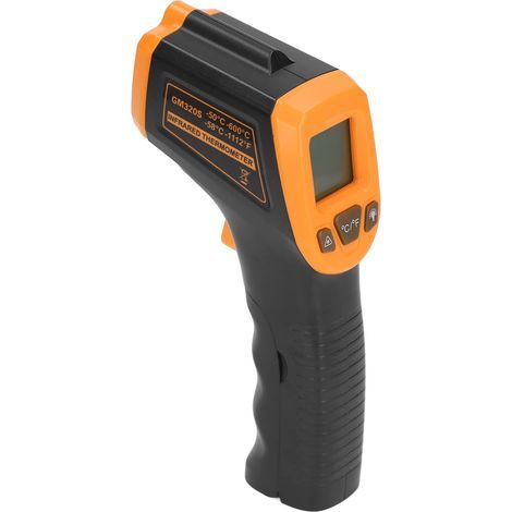 Temperaturmessgerät, berührungsloses Infrarot-Thermometer mit ABS-Gehäuse für Messungen (Orange) (1/5)