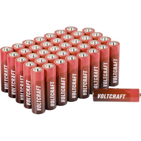 VOLTCRAFT Industrial LR6 Mignon (AA)-Batterie Alkali-Mangan 3000 mAh 1.5 V 40 St. (1/3)
