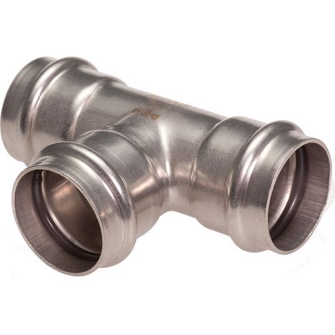 Té égal Inox 316 à sertir femelle Ø22