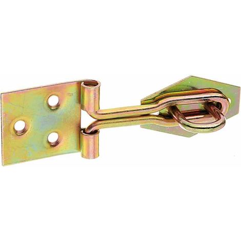 Drahtüberfalle 80 mm galvanisch gelb verzinkt mit Öse (1/3)