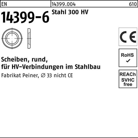 EN 14399 -6 Stahl 27 Scheiben -P- S (1/2)