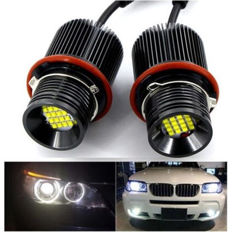2x ampoules LED angel eyes BMW 80W E39 / E53 / E60 / E61 / E63 / E64... - Garantie 3 ans (1/5)