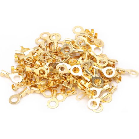 Lot de 100 cosses à sertir en laiton nu pressé à froid, M5 5,2 mm (1/5)