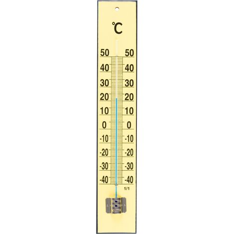 Thermometer Strend Pro, TMM-018 Yellow Flatter, Außen-, 450x80x20 mm, Holz (1/4)