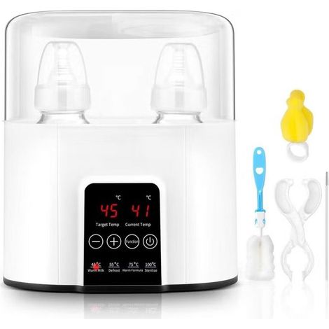 Chauffe Biberon stérilisateur pour biberons 6 en 1 , Réchauffeur Rapide Pour Aliments Pour BébéS Avec écran Lcd sans BPA (1/4)