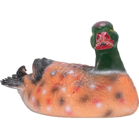 1 statuette de canard flottante en résine multicolore réaliste élégante déco bassin fontaine (1/5)
