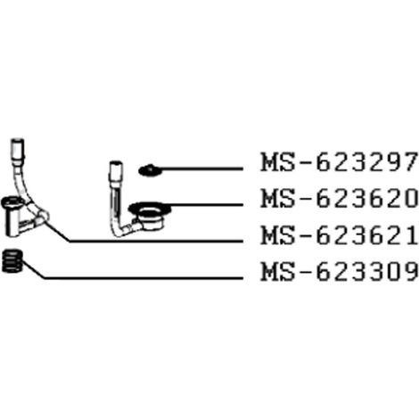 Tubo de caudalímetro (referencia MS-623621) MS-623621, MS-624416 SEB
