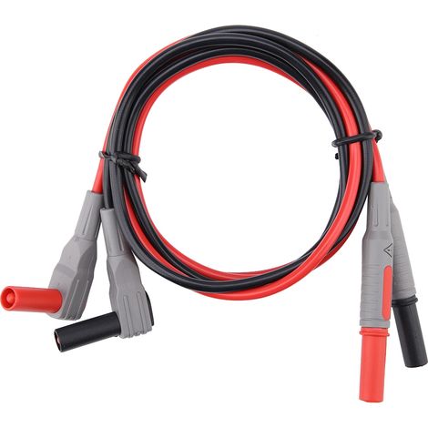 Ensemble de cordons de test pour multimètre numérique électronique P1300D avec pinces crocodiles et pointes de sonde remplaçables (1/5)