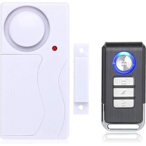 Tür- und Fensteralarm, Kabelloser Diebstahlschutz mit Fernbedienung, 105 dB sehr laut, einfach zu installieren