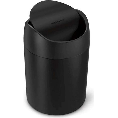 Simplehuman - Cestino da tavolo, 1,5 l, nero opaco CW2100 (1/3)