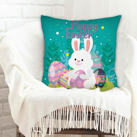 Housse de coussin 45x45 cm en polyester fermeture à glissière pour couples petit ami petite amie (1/5)