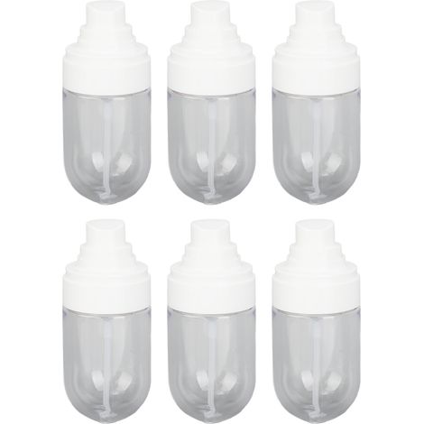 6pcs Flacon Pulvérisateur Fine Brume Multifonction Transparent Anti-Fuite Sans BPA Bouteille Inversée (1/5)