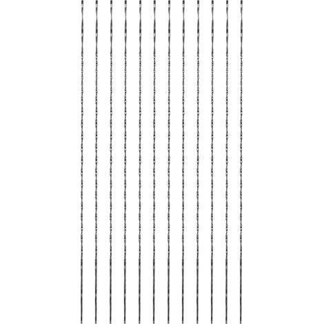 – Lot de 12 lames de scie à chantourner – Acier au carbone – Pour bois, métal, plastique – Sciage en courbe, coupe fluide (1/5)