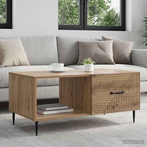 vidaXL Coffee Table Artisan Oak 90 x 50 x 40 cm Engineered Wood (1/5)