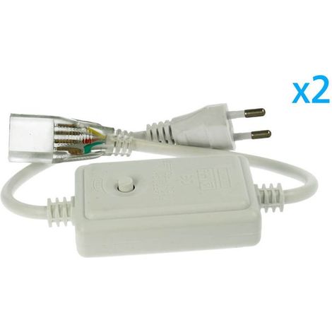 2 PZ Spine Alimentatore Trasformatore 4 Pin RGB Passo 12mm con Controller per Bobina LED RGB 220V 50m 500W