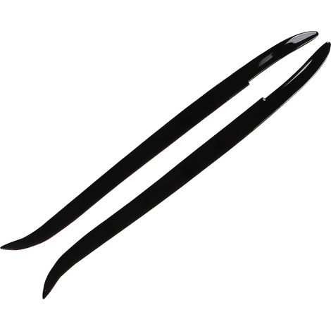 Stück Scheinwerferblenden in glänzendem Schwarz, vorne links/rechts, passend für BMW 5er E39 (1997–2003)
