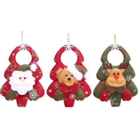 Adornos navideños de peluche, adornos colgantes, regalos para niños (1/5)