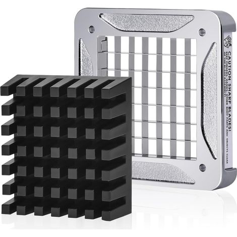 Coupe Frite, Lame de Rechange en Acier Inoxydable pour Coupe Frite, 12x12mm (1/5)