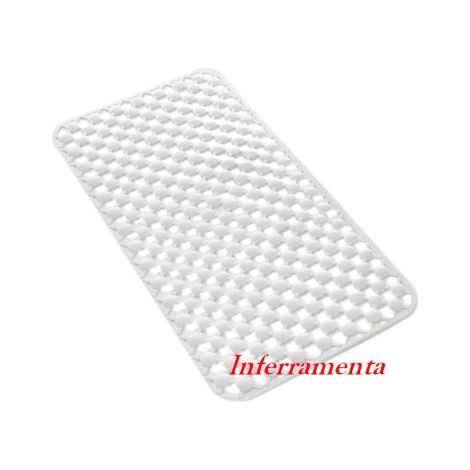 Tapis PVC antidA rapant Geo blanc pour baignoire Gedy 36x71 cm