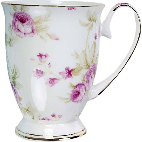 Tasse À Rincer La Bouche En Porcelaine - Résistante Haute Température - Pour Salle De Bain Et Cuisine - Lot De 2 (1/5)