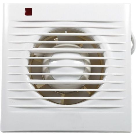 Extractor de aire para baño, silencioso, de pared, para cocina y baño (4") (1/4)