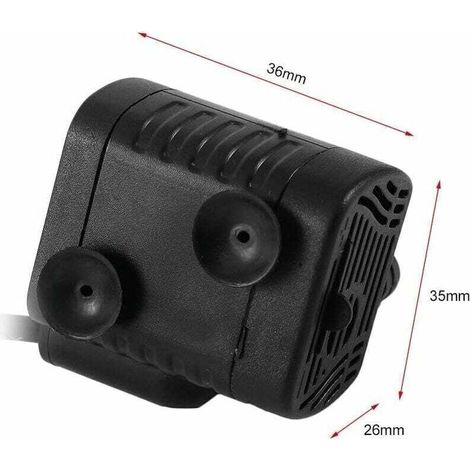 Pompe à eau ultra-silencieuse 48GPH [180L / H] 3W, petit aquarium, bassin à poissons, tortue, animaux aquatiques, sculpture, jardin, bateau en mouvement, bassin, fontaine, pompe à aquarium de table. (1/4)