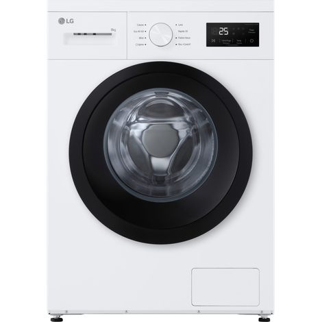 LG F4NA10S8NWK Lavatrice slim 8kg, Classe A, 1400 giri, Programma igiene con vapore, Top rimovibile, White