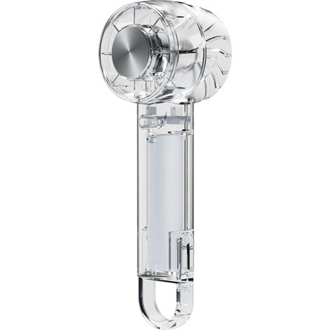 Ventilateur portable rafraîchissant – Mini ventilateur portatif rechargeable par USB, 3 vitesses, léger et transparent idéal pour les voyages, le bureau et la maison (1/5)