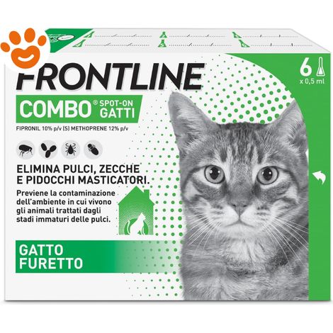 Frontline Cat Combo - Confezione 6 Pipette - Antiparassitari GATTO