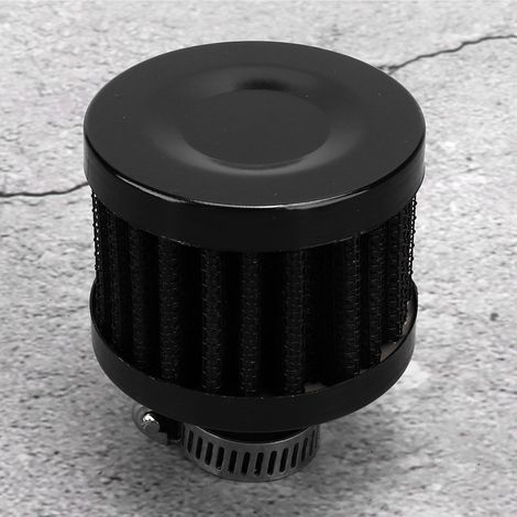 13 mm/0,5 Zoll Mini-Luftansaugfilter, Kurbelgehäuseentlüftung, universelles Autozubehör, Schwarz (1/5)