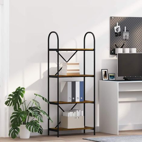 Bücherregal Geräucherte Eiche 60 x 30 x 146 cm Holzwerkstoff