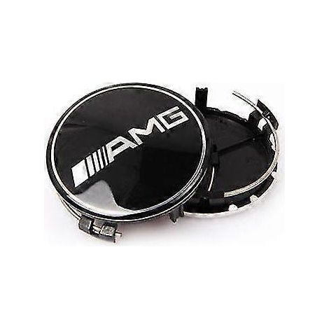 Betterlifefg-black Enjoliveurs centraux de roue AMG pour voiture, 75 mm, 1 pièce (1/2)