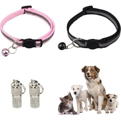 Collier pour Chat - Réglable - Réfléchissant - Anti Étranglement - Boucle de Sécurité