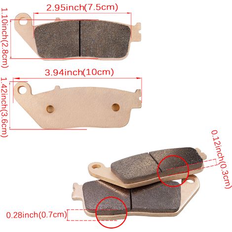 Suitable for Suzuki AN 650 Burgman Non ABS 2004-2011 copper-based sintered brake pads