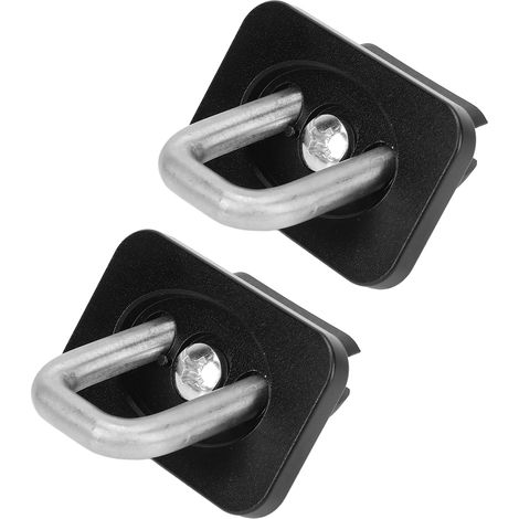 2pcs ancres de fixation en acier inoxydable pour ridelles de camion, remplacement noir compatibles Chevy Silverado Colorado (1/5)
