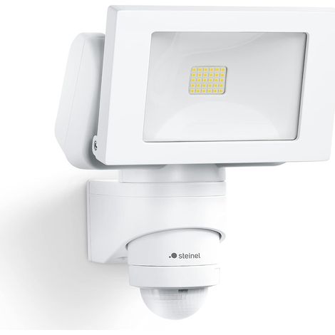 1 projecteur led extérieur, détecteur 220° portée 10 m, 14,7 w, 4000 k, 1375 lm, ip55, aluminium et plastique uv (1/5)
