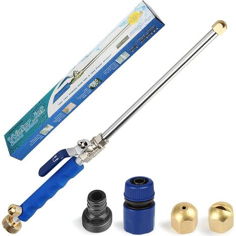 Jet Pressure Washer, Pressure Washer Lance, Garden Hose End, Window Cleaning Sprayer (Blue) (1/5)