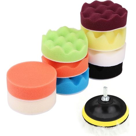Tampon de polissage, 12 pièces tampon de polissage lavable de qualité supérieure pour automobile (1/5)