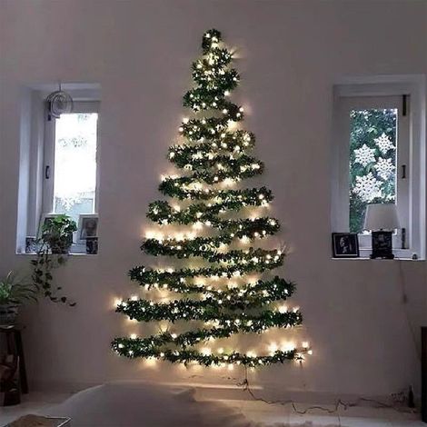 10 m lange Lichterkette aus Weidengeflecht – 100 LED-Birnen – Für drinnen und draußen – AA-Batterien nicht enthalten (1/5)