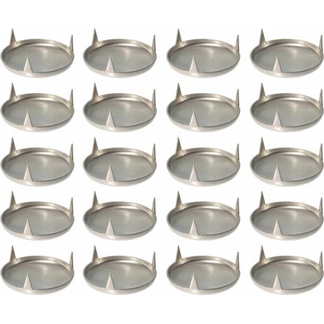 20 clavos de garra de 15 mm de diámetro, resistentes a arañazos y fricción, para patas de muebles, mesas, sillas y acero niquelado decorativo. (1/2)