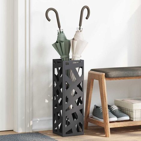 Sonnenschirmhalter Schwarz 15,5 x 15,5 x 49 cm Metall
