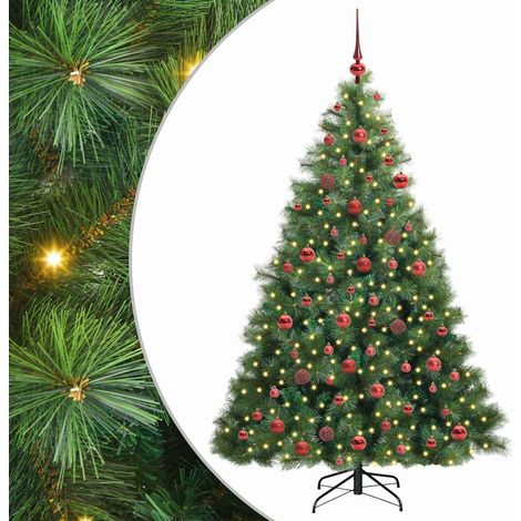 Künstlicher Weihnachtsbaum Grün 180 cm PE und PVC vidaXL (1/5)