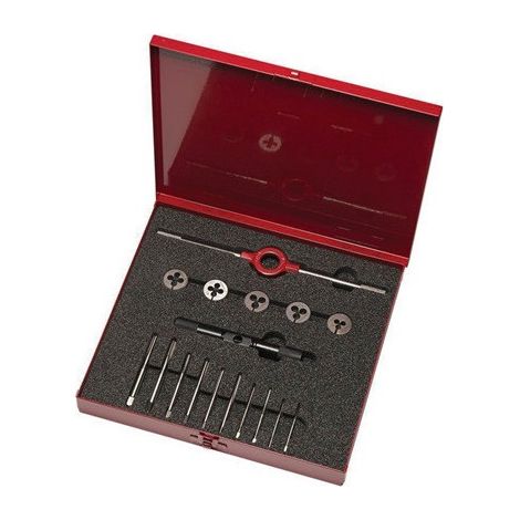 Juego de herramientas de corte de hilo HS-8M M2-M6 17 piezas HSS casete de metal DORMER