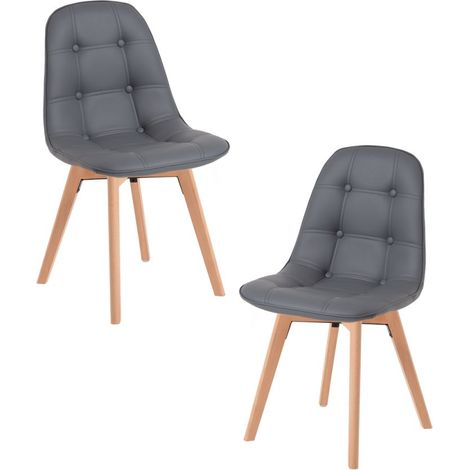 Packs Sillas Comedor - Pack 2 Sillas Vorak - Gris oscuro (1/5)
